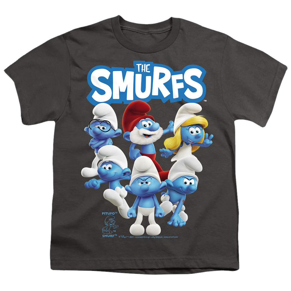 The Smurfs Group Shot - Youth T-Shirt Youth T-Shirt (Ages 8-12) The Smurfs