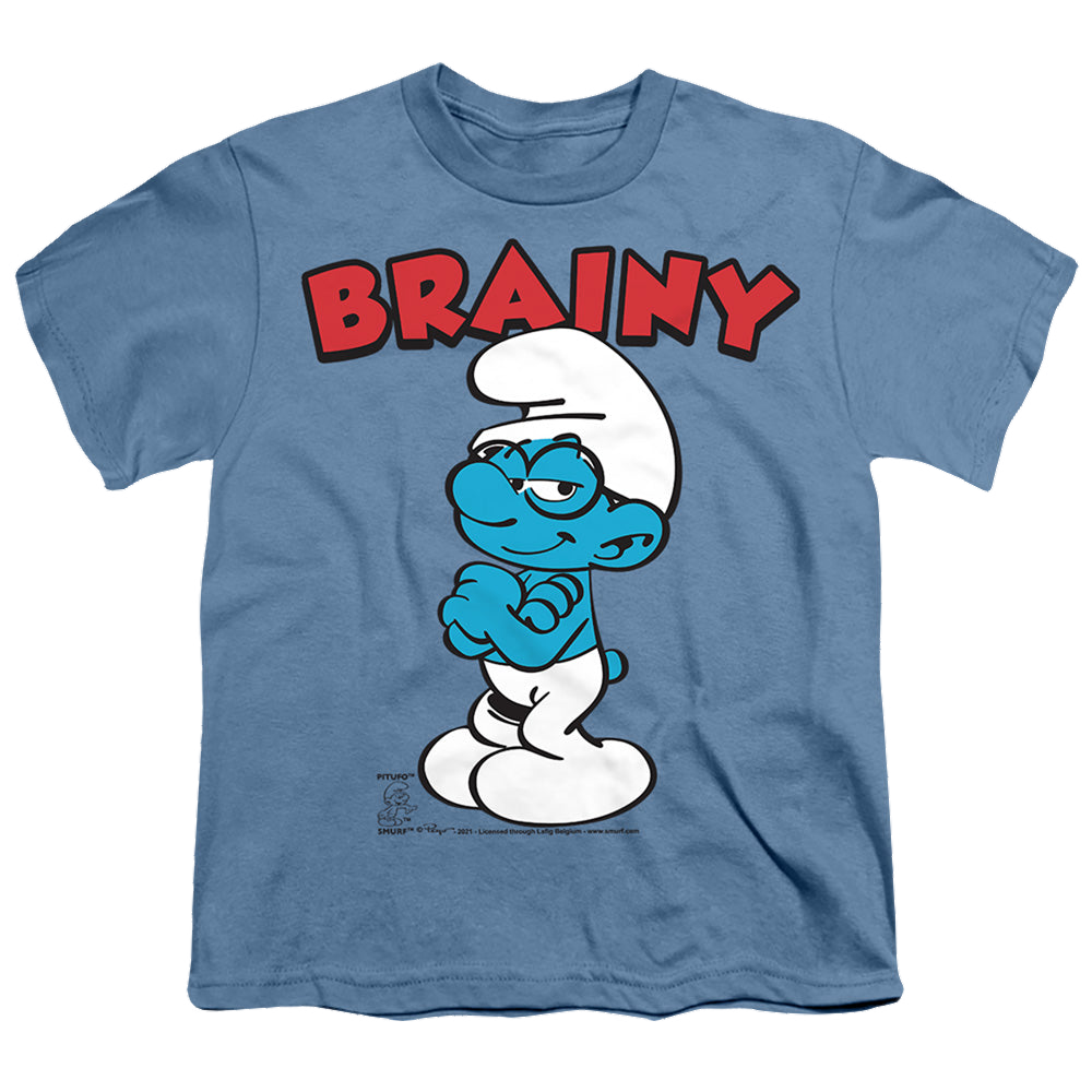 The Smurfs Brainy - Youth T-Shirt Youth T-Shirt (Ages 8-12) The Smurfs