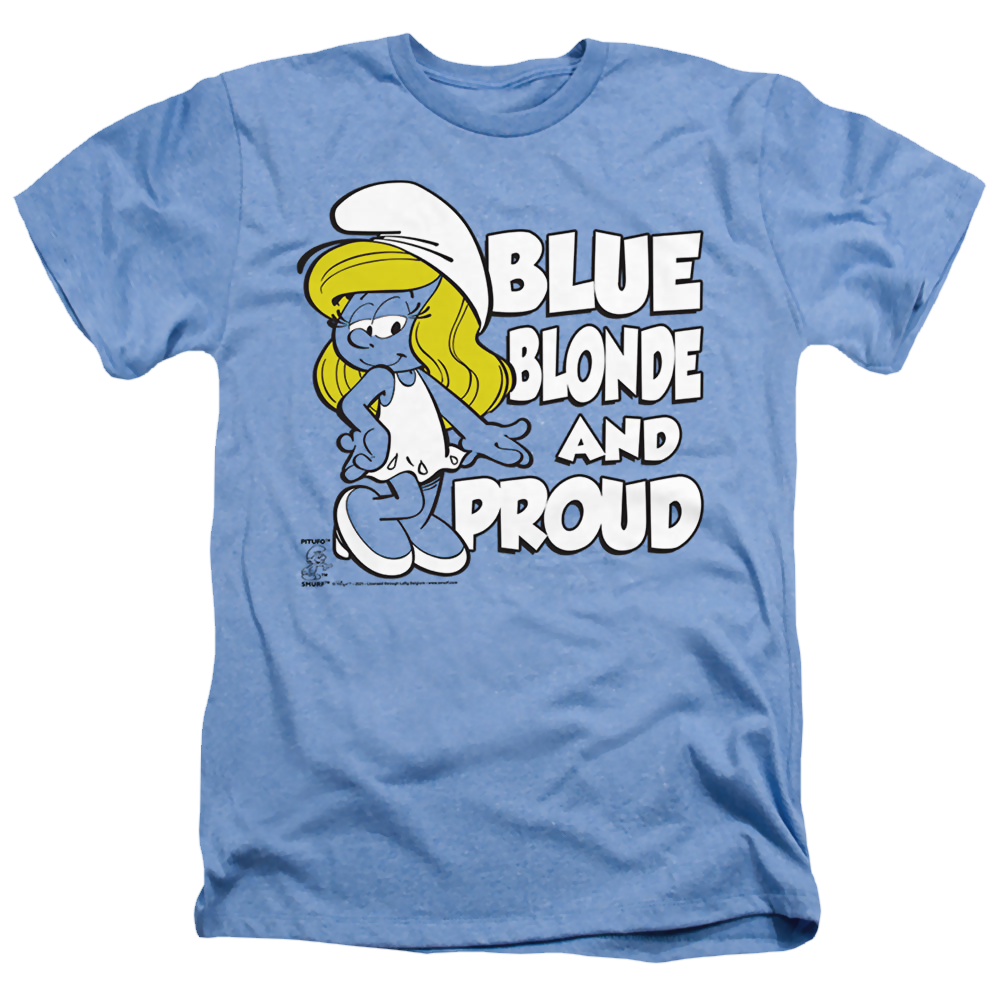 The Smurfs Blue, Blonde And Proud - Men's Heather T-Shirt Men's Heather T-Shirt The Smurfs