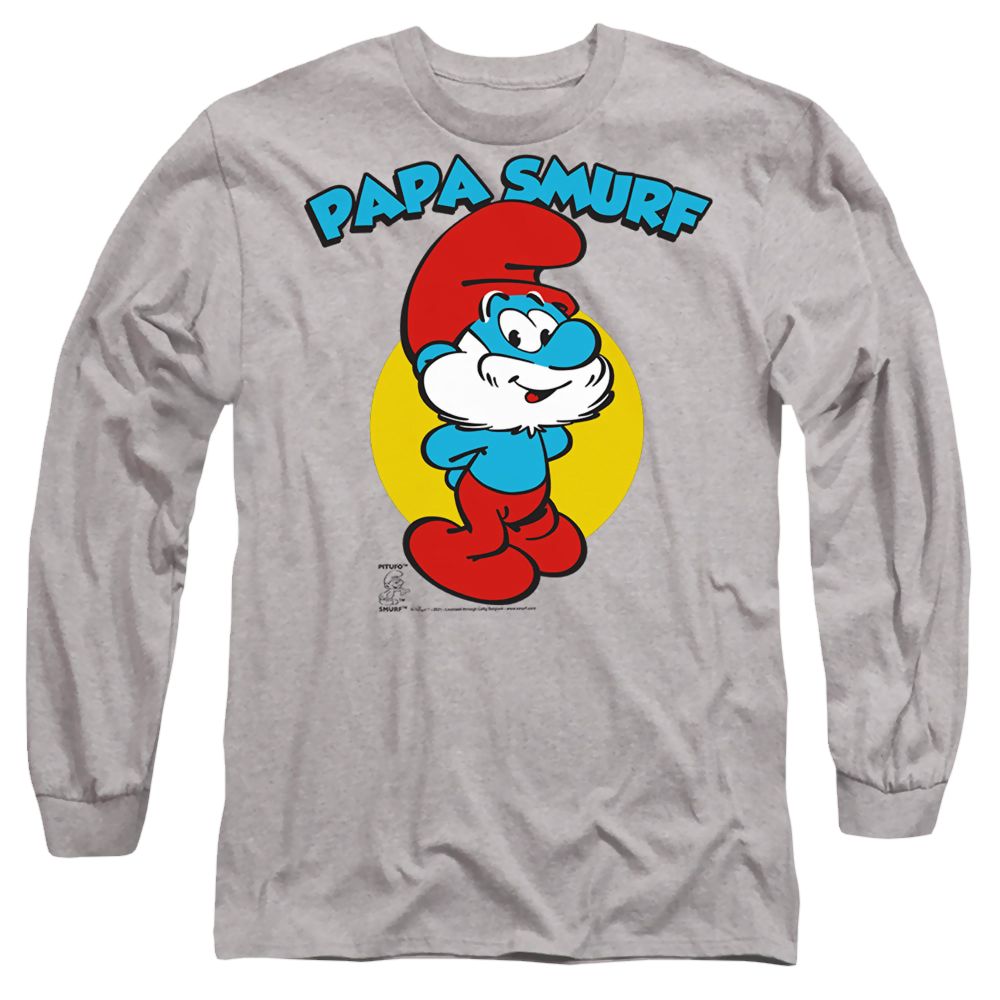 The Smurfs Papa Smurf - Men's Long Sleeve T-Shirt Men's Long Sleeve T-Shirt The Smurfs