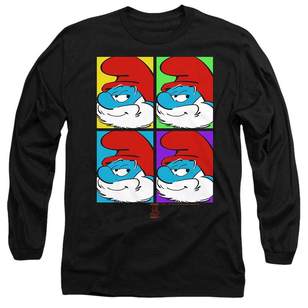 The Smurfs Tiles - Men's Long Sleeve T-Shirt Men's Long Sleeve T-Shirt The Smurfs