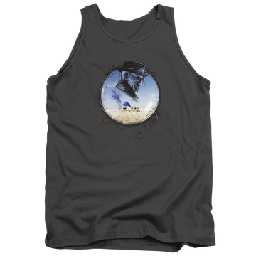 Charcoal men's tank with Breaking Bad Crystal graphic