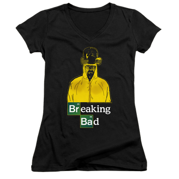 Breaking Bad Hazmat - Juniors V-Neck T-Shirt Juniors V-Neck T-Shirt Breaking Bad