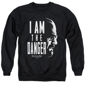 Black men's crewneck sweatshirt with Breaking Bad The Danger graphic