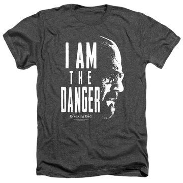 Charcoal men's heather t-shirt with Breaking Bad The Danger graphic