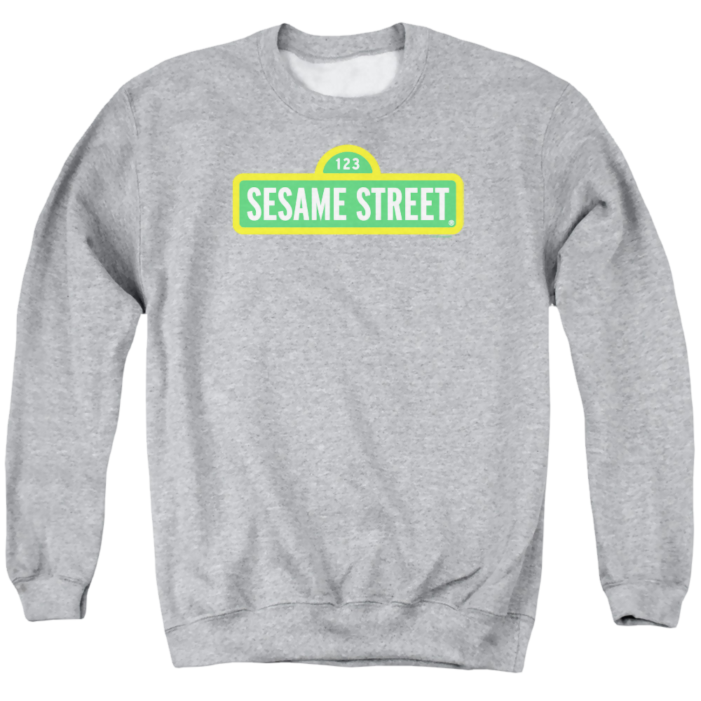 Sesame Street Logo - Men's Crewneck Sweatshirt Men's Crewneck Sweatshirt Sesame Street