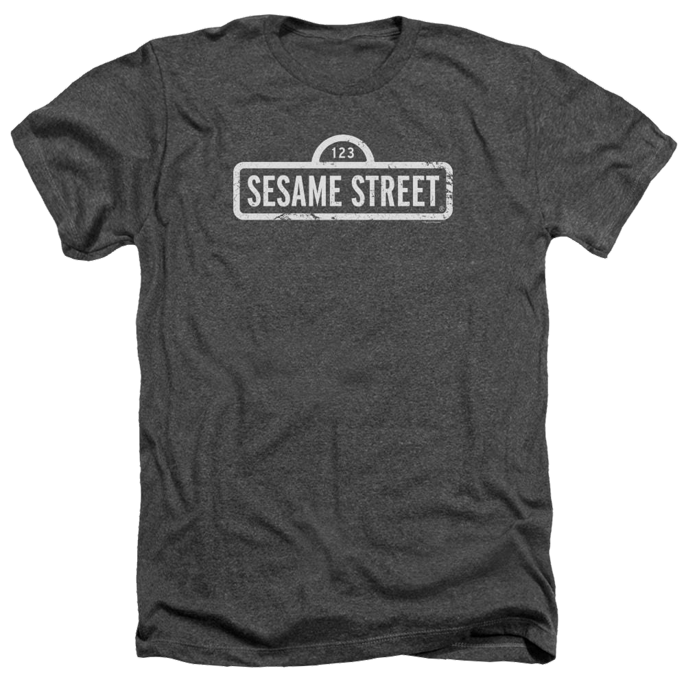 Sesame Street One Color Logo Men's Heather T-Shirt Men's Heather T-Shirt Sesame Street