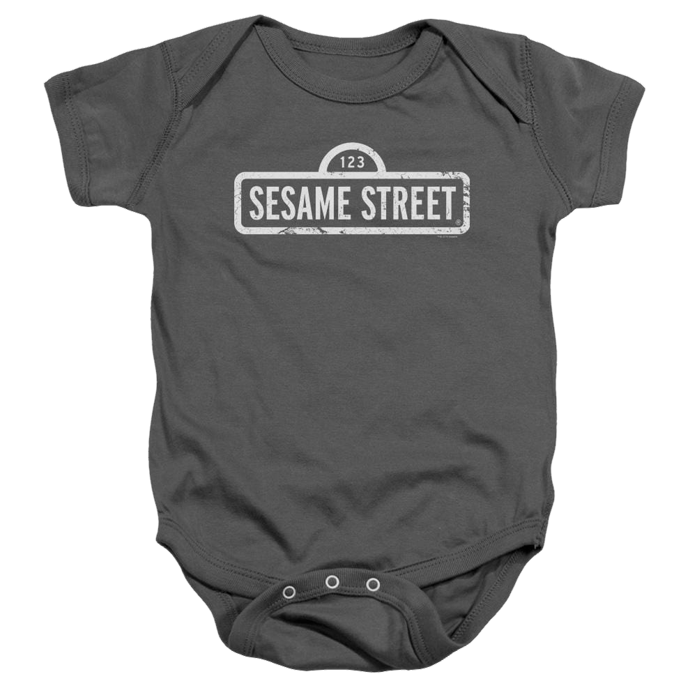 Sesame Street One Color Logo Baby Bodysuit Baby Bodysuit Sesame Street