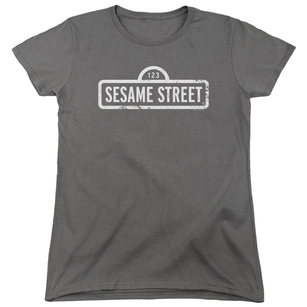 Sesame Street One Color Logo Women's T-Shirt Women's T-Shirt Sesame Street