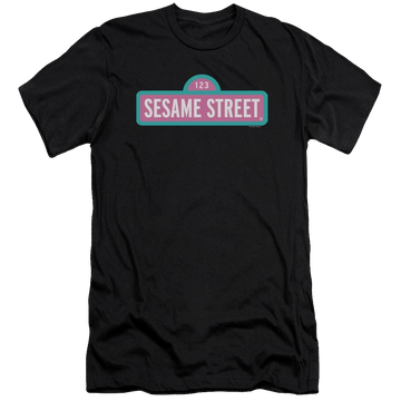 Sesame Street Alt Logo Men's Premium Slim Fit T-Shirt Men's Premium Slim Fit T-Shirt Sesame Street