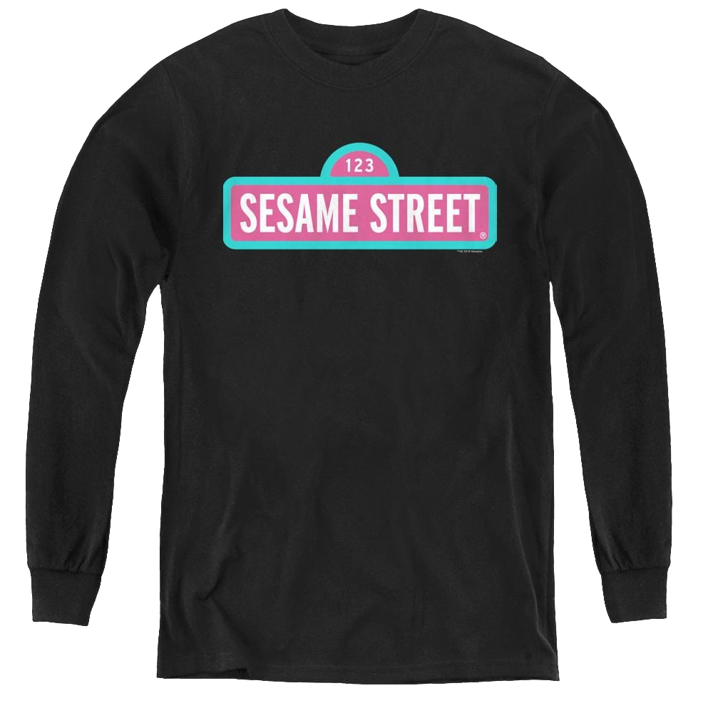 Sesame Street Alt Logo - Youth Long Sleeve T-Shirt Youth Long Sleeve T-Shirt Sesame Street