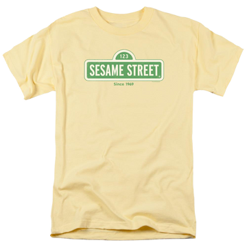 Banana men's regular fit t-shirt with Sesame Street Since 1969 graphic