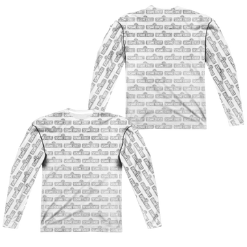 Sesame Street Bw Pattern Men's All-Over Print T-Shirt Men's All-Over Print Long Sleeve Sesame Street