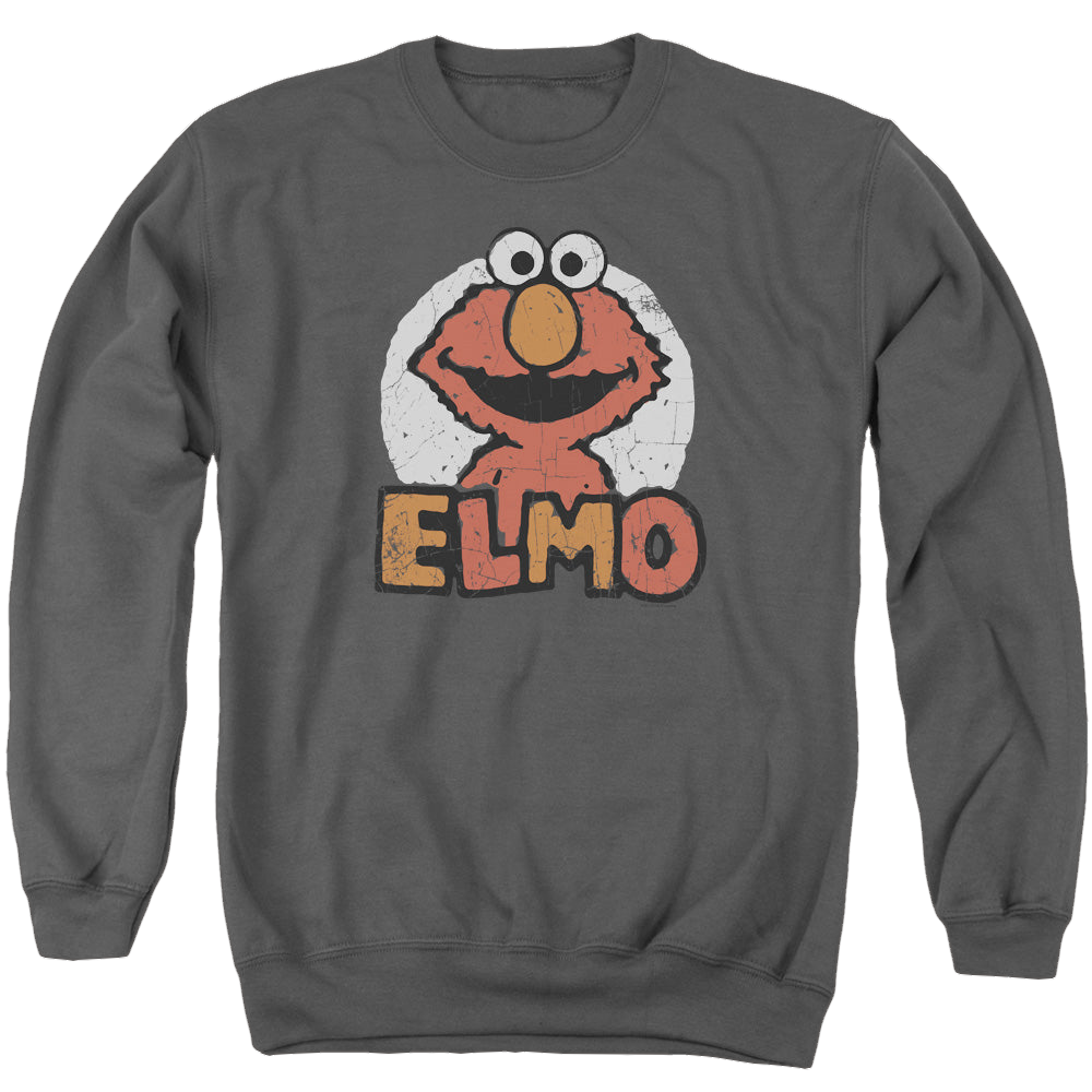 Sesame Street Elmo Name - Men's Crewneck Sweatshirt Men's Crewneck Sweatshirt Sesame Street