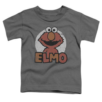 Charcoal toddler t-shirt with Sesame Street Elmo Name graphic