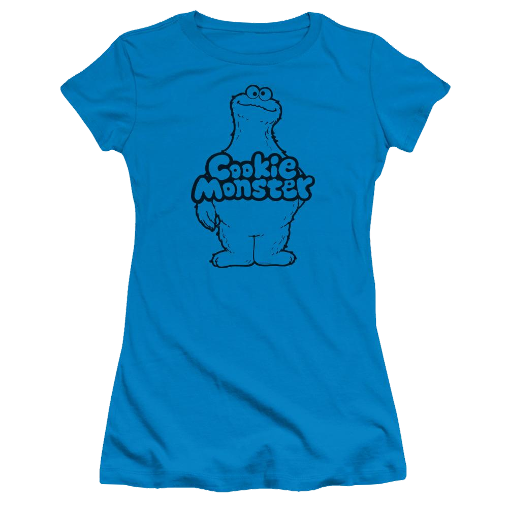 Sesame Street Cookie Body Juniors T-Shirt Juniors T-Shirt Sesame Street