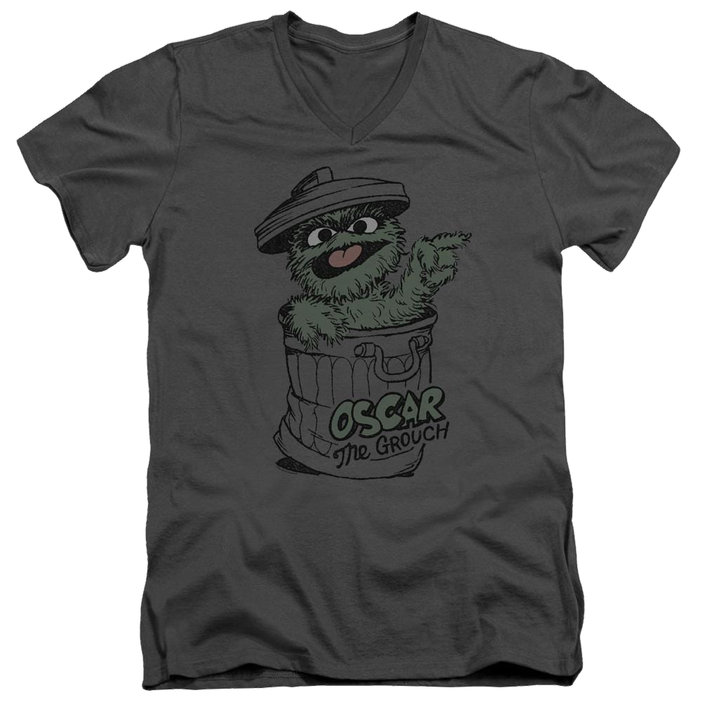 Sesame Street Early Grouch Men's V-Neck T-Shirt Men's V-Neck T-Shirt Sesame Street