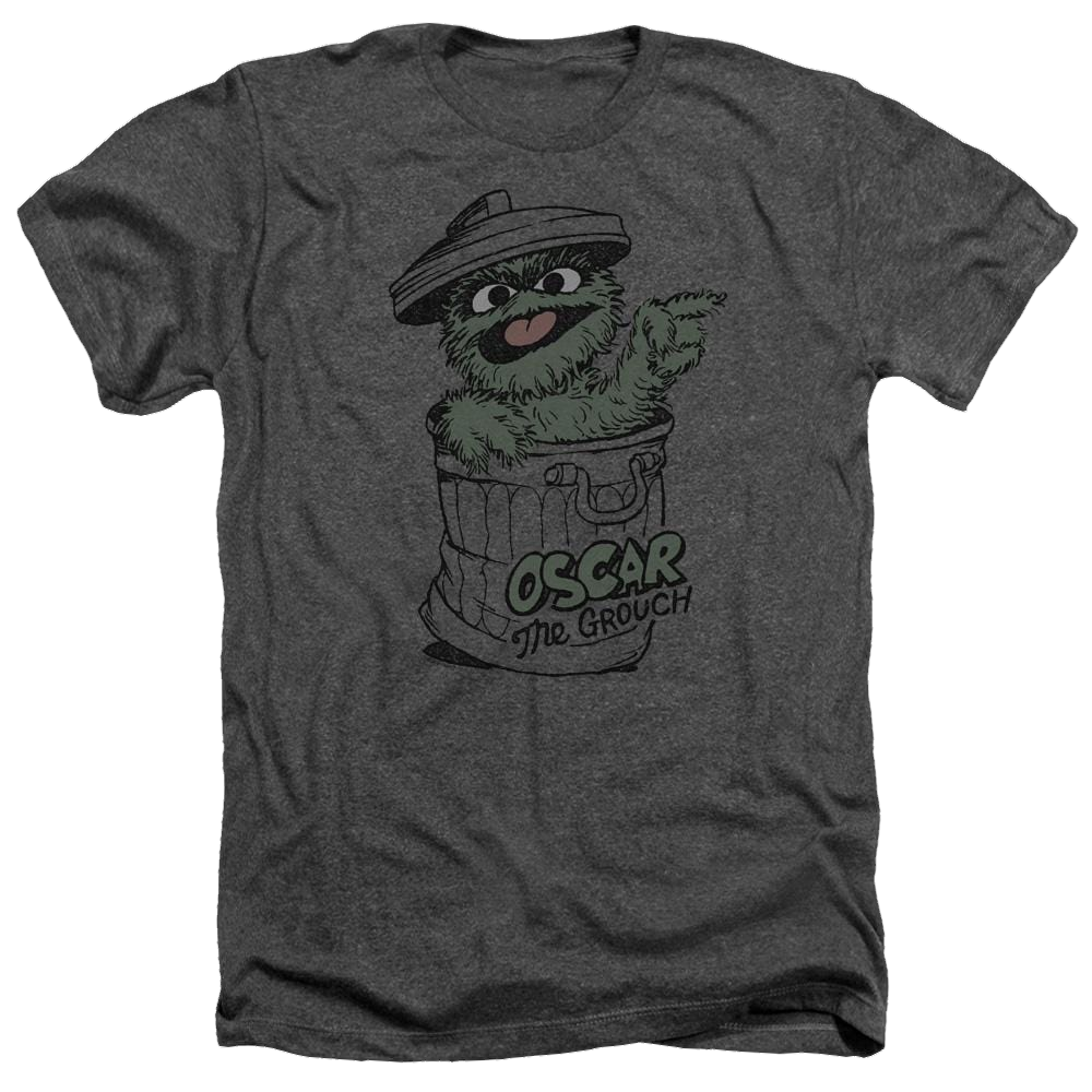 Sesame Street Early Grouch Men's Heather T-Shirt Men's Heather T-Shirt Sesame Street