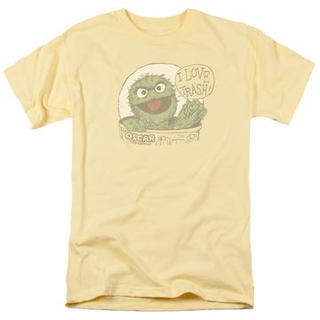 Banana men's regular fit t-shirt with Sesame Street I Love Trash graphic