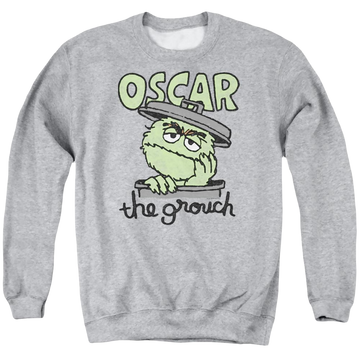 Sesame Street Canned Grouch Men's Crewneck Sweatshirt Men's Crewneck Sweatshirt Sesame Street