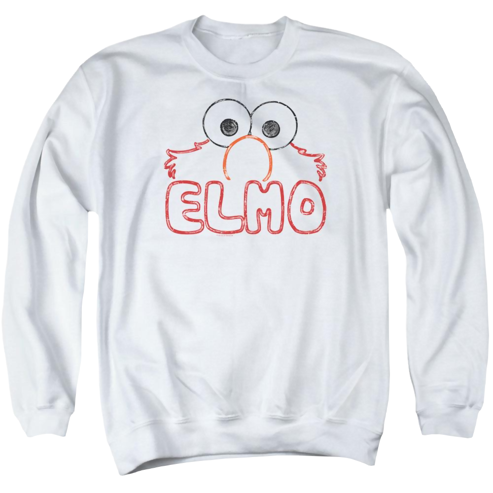 Sesame Street Elmo Letters Unisex Adult Crewneck