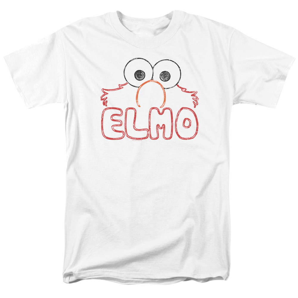 Sesame Street Elmo Letters Men's Regular Fit T-Shirt Men's Regular Fit T-Shirt Sesame Street