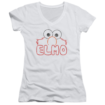 Sesame Street Elmo Letters Juniors V-Neck T-Shirt Juniors V-Neck T-Shirt Sesame Street