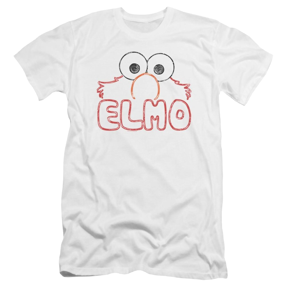 Sesame Street Elmo Letters Men's Premium Slim Fit T-Shirt Men's Premium Slim Fit T-Shirt Sesame Street