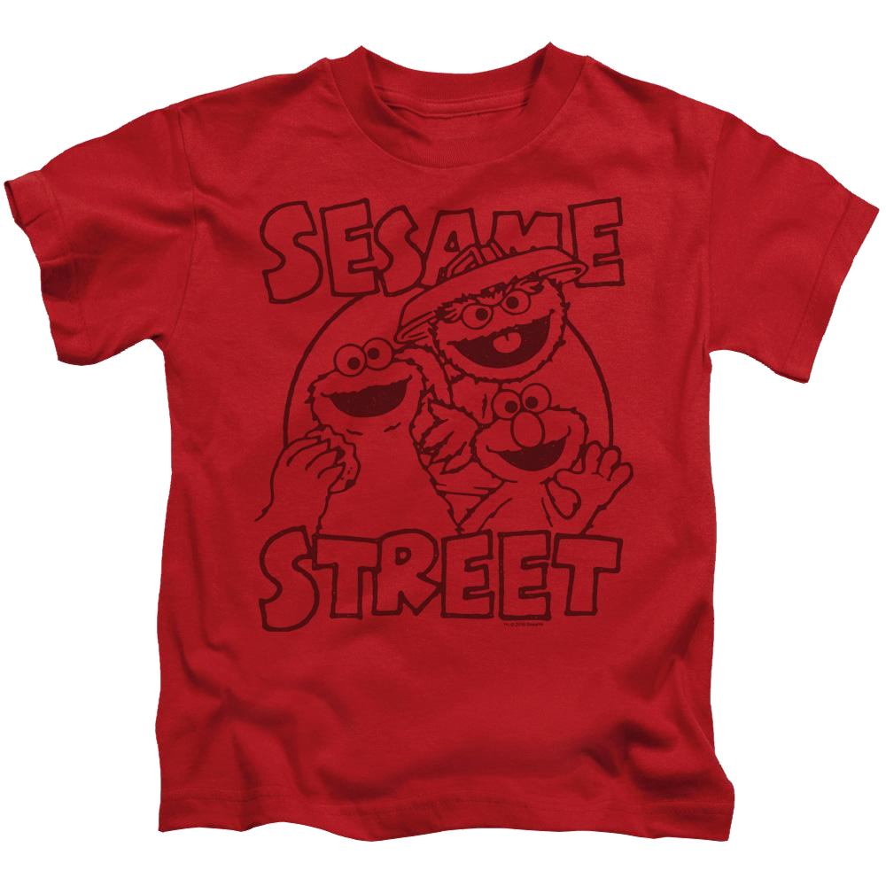 Sesame Street Group Crunch Kid's T-Shirt (Ages 4-7) Kid's T-Shirt (Ages 4-7) Sesame Street