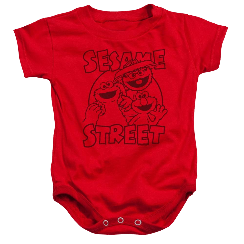 Sesame Street Group Crunch Baby Bodysuit Baby Bodysuit Sesame Street