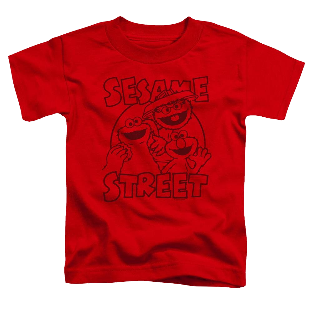 Sesame Street Group Crunch Toddler T-Shirt Toddler T-Shirt Sesame Street