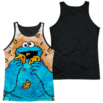 Sesame Street Cookie Crumbs Men's Black Back Tank Men's Black Back Tank Sesame Street