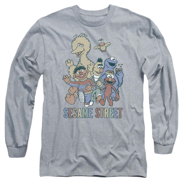 Sesame Street Colorful Group Men's Long Sleeve T-Shirt Men's Long Sleeve T-Shirt Sesame Street