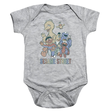 Sesame Street Colorful Group Baby Bodysuit Baby Bodysuit Sesame Street