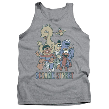 Sesame Street Colorful Group Men's Tank Men's Tank Sesame Street