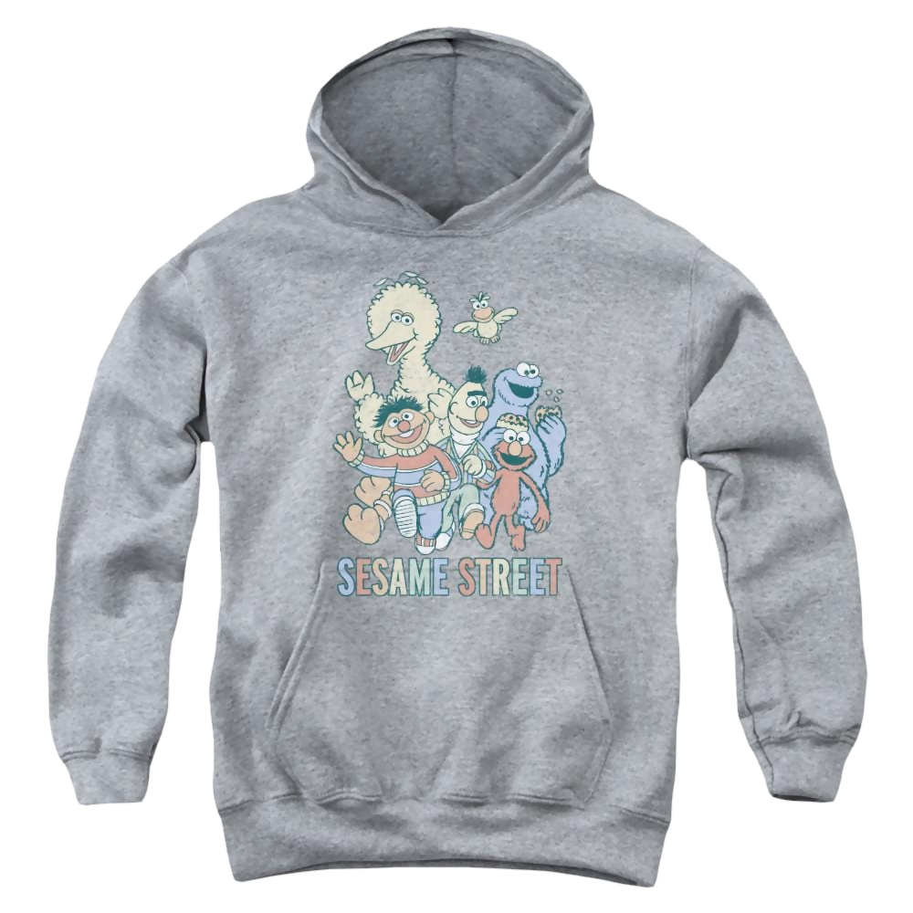 Sesame Street Colorful Group Youth Hoodie (Ages 8-12) Youth Hoodie (Ages 8-12) Sesame Street