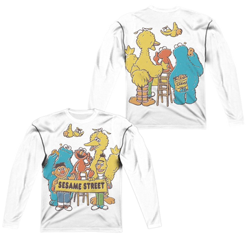 Sesame Street Block Party Men's All-Over Print T-Shirt Men's All-Over Print Long Sleeve Sesame Street