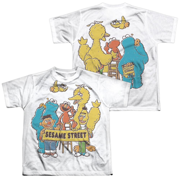Sesame Street Block Party Youth All-Over Print T-Shirt (Ages 8-12) Youth All-Over Print T-Shirt (Ages 8-12) Sesame Street