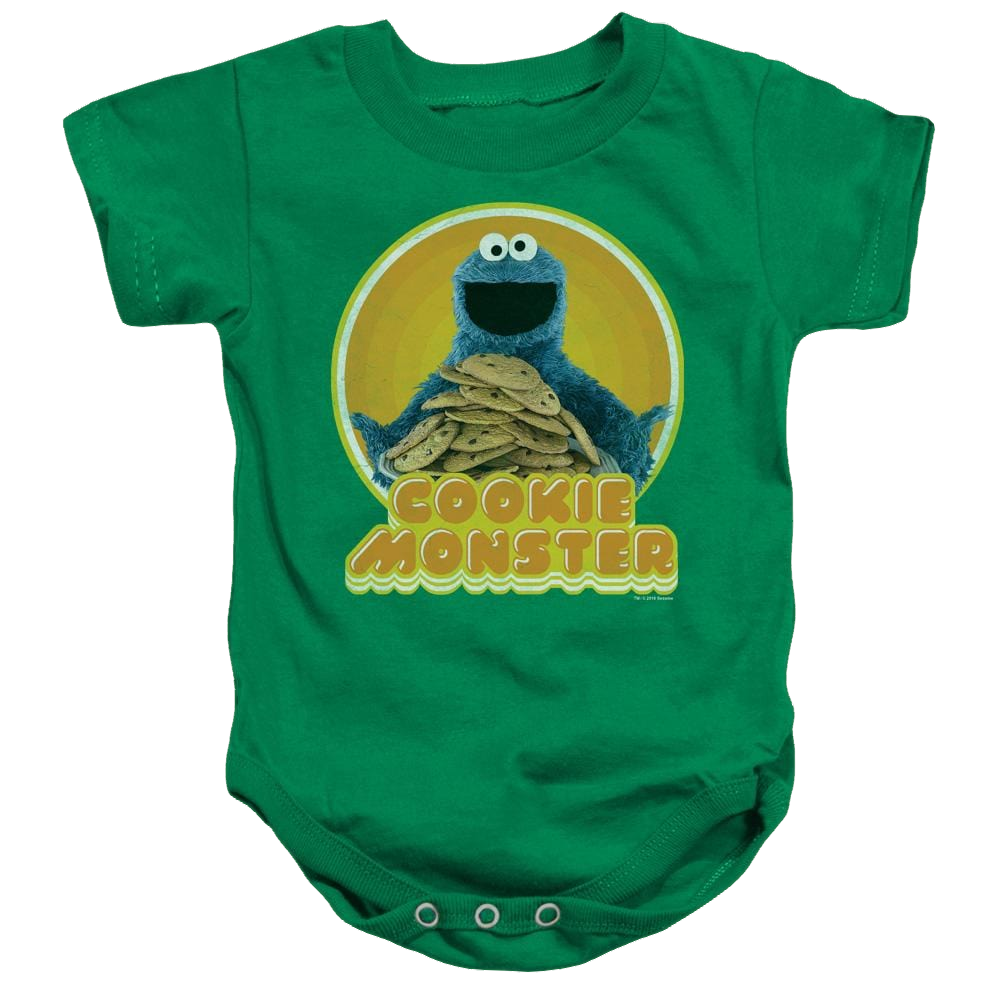 Sesame Street Cookie Iron On Baby Bodysuit Baby Bodysuit Sesame Street