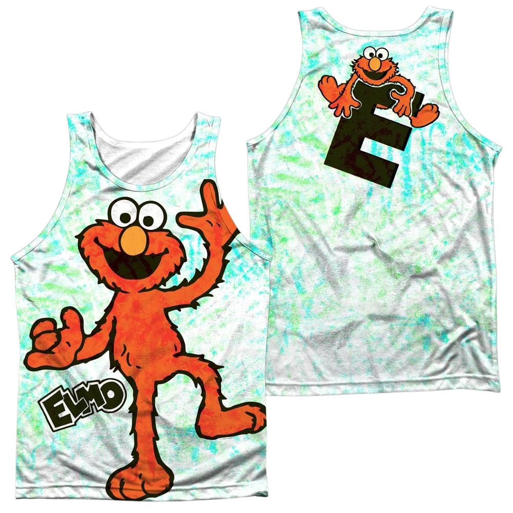 Sesame Street Elmo Scribble Men's All Over Print Tank Men's All Over Print Tank Sesame Street