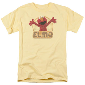 Sesame Street Elmo Iron On Men's Regular Fit T-Shirt Men's Regular Fit T-Shirt Sesame Street