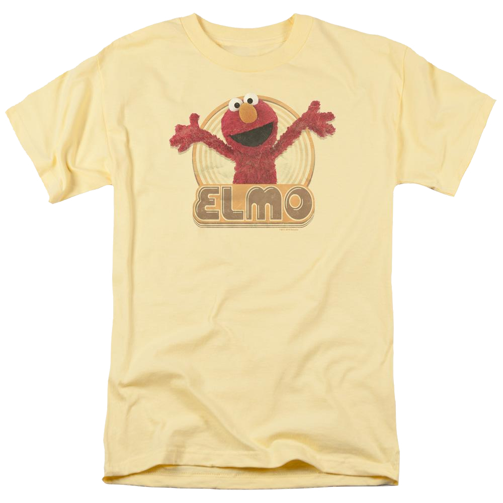 Sesame Street Elmo Iron On Men's Regular Fit T-Shirt Men's Regular Fit T-Shirt Sesame Street