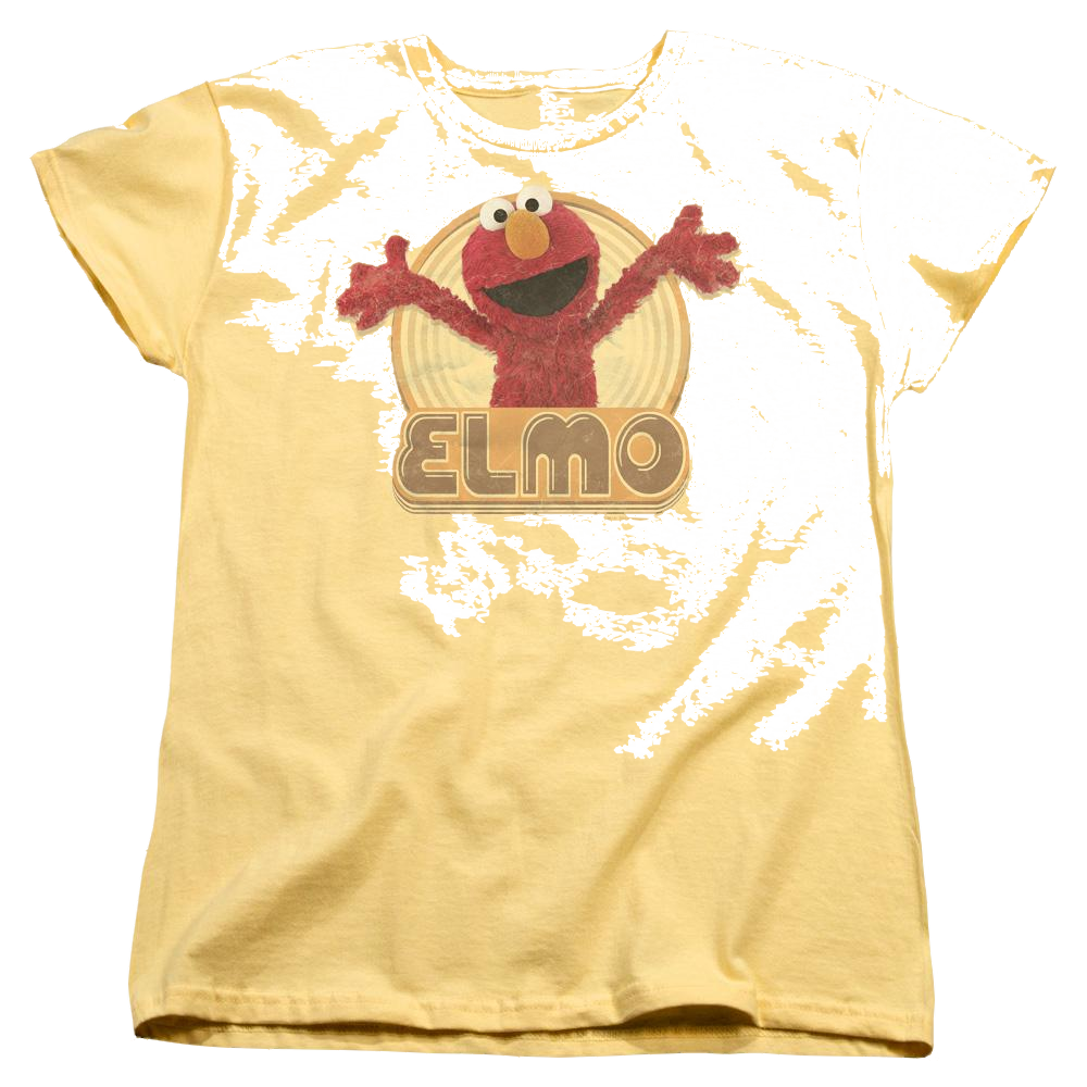 Sesame Street Elmo Iron On Women's T-Shirt Women's T-Shirt Sesame Street