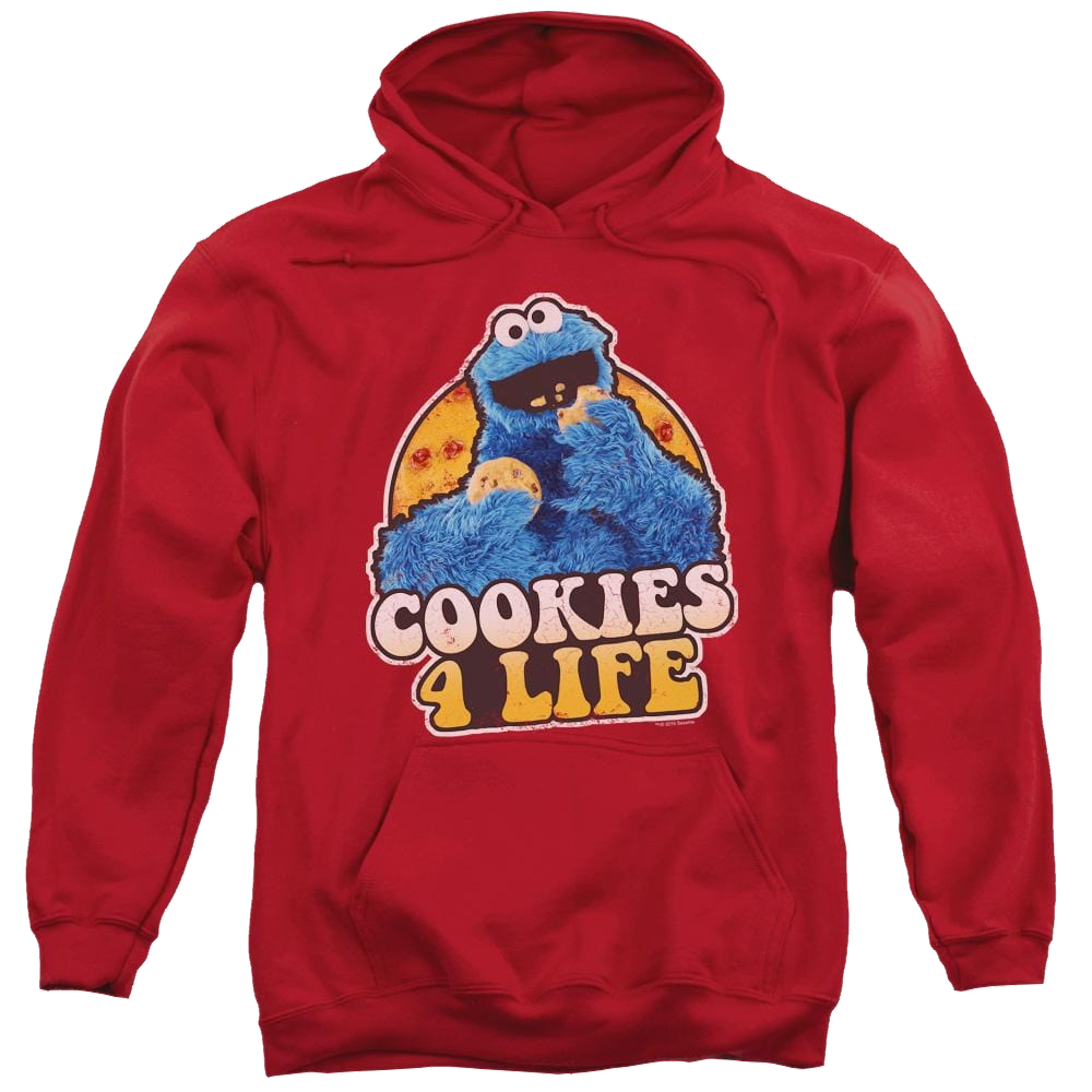 Sesame Street Cookies 4 Life Pullover Hoodie Pullover Hoodie Sesame Street