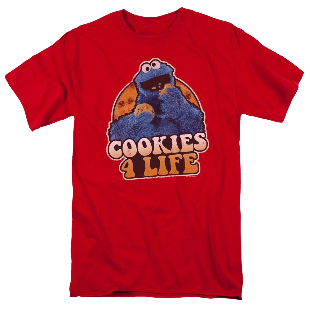 Sesame Street Cookies 4 Life Men's Regular Fit T-Shirt Men's Regular Fit T-Shirt Sesame Street