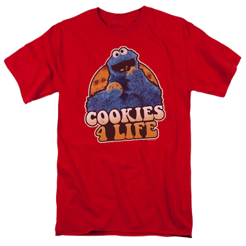 Sesame Street Cookies 4 Life Men's Regular Fit T-Shirt Men's Regular Fit T-Shirt Sesame Street