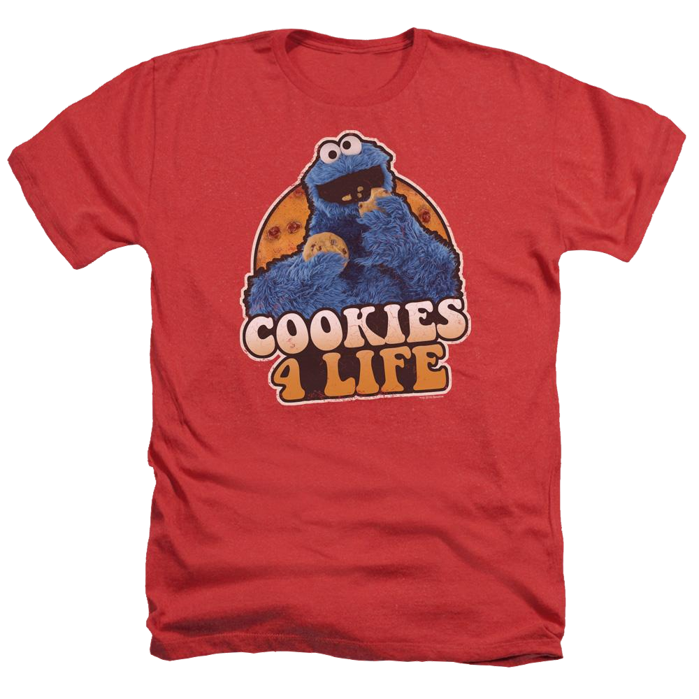 Sesame Street Cookies 4 Life Men's Heather T-Shirt Men's Heather T-Shirt Sesame Street