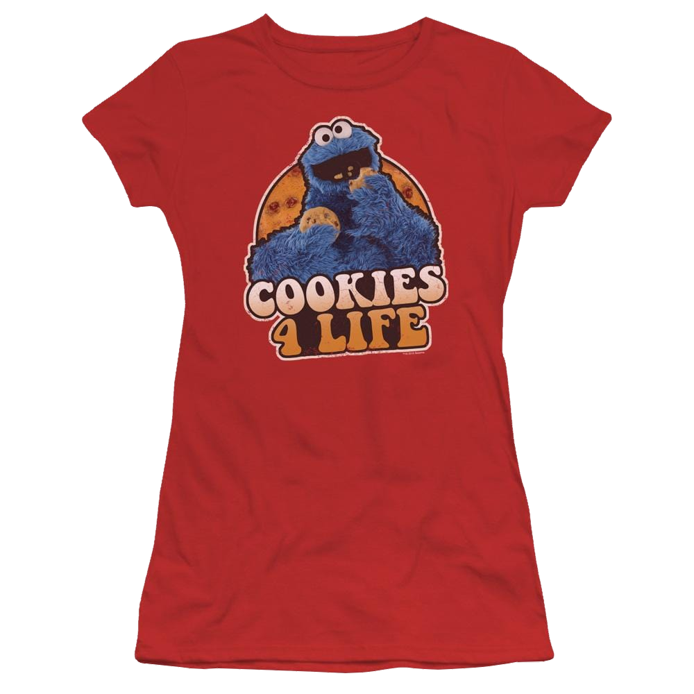 Sesame Street Cookies 4 Life Juniors T-Shirt Juniors T-Shirt Sesame Street