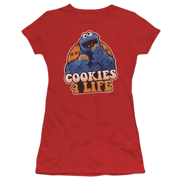 Sesame Street Cookies 4 Life Juniors T-Shirt Juniors T-Shirt Sesame Street