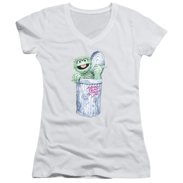 Sesame Street About That Street Life Juniors V-Neck T-Shirt Juniors V-Neck T-Shirt Sesame Street
